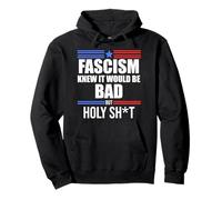 Fascism is Bad History Resist Like Its 1776 No Kings America Felpa con Cappuccio