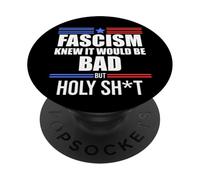 Fascism is Bad History Resist Like its 1776 No Kings America PopSockets PopGrip Adesivo
