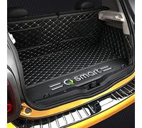 FASDTBA Auto Tappetini Bagagliaio, per Smart 453 forfour Smart 2013 2014 2015 2016 2017 2018 2019 Adotta Un Design all-Inclusive Auto Pelle Protezione Bagagliaio Tappetini Accessori