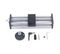 Fase Lineare a Scorrimento, Tavola Scorrevole Lineare Corsa 200 Mm Forte capacità di Carico Controllo Manuale Dado Mobile M5 con Volantino per Macchine Utensili Industriali