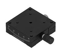 Fase Lineare Manuale a Coda di Rondine con Materiale in Lega Ad Alta Precisione e in Alluminio per Attrezzature Ottiche, Piattaforma Anodizzata Nera HXV-A60 60x60mm HXV-A60 per Microscopi