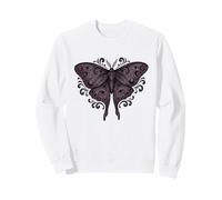 Fase Lunare Falena Mistica Occulto Boho Celeste Felpa