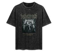 FAseINEE Behemoth Ecclesia Diabolica America Tour T-Shirt Printed Tee Graphic Top for Men Black Shirt S