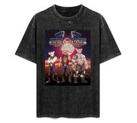 FAseINEE Biker Mice from Mars Cartoon Animated TV Show T-Shirt Printed Tee Graphic Top for Men Black Shirt XL