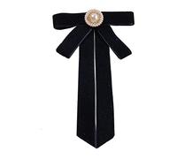 FASELE Fiocco nastro ape papillon spilla pin festa di nozze pre legato camicia vestito collare clip cravatta per donne ragazza, goldstone, Pietra del sole
