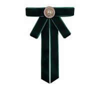 FASELE Fiocco nastro ape papillon spilla pin festa di nozze pre legato camicia vestito collare clip cravatta per donne ragazza, goldstone, Pietra del sole