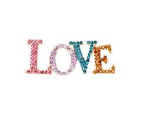 FASELE Spilla a forma di cuore con lettera d'amore, spilla da bavero per cappotti, confezioni regalo per donne e ragazze, 0,6 W x 1,6 L, alluminio, cristallo, 0.6W*1.6L, Alluminio, Cristallo