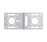 Fasgear Adattatore VESA in metallo di alluminio per Mini PC, supporto per braccio monitor Intel NUC VESA, piastra adattatore VESA con fori da 100 x 100 mm e 75 x 75 mm, supporto per braccio per