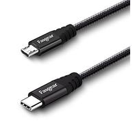 Fasgear Cavo da USB C a Micro USB, Cavo in Nylon Intrecciato da Tipo C a Micro USB Compatibile con Galaxy S7 / S7, HTC One / 10 e Altro (1,8m, Nero)