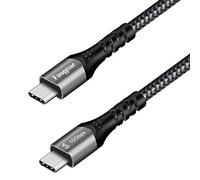 Fasgear - Cavo da USB C a Tipo C, cavo USB 3.1 Tipo C Gen 2 per ricarica rapida, 100 W, 20 V / 5 A, trasferimento dati 10 Gbps, uscita video 4K@60 Hz, compatibile con tipo C (3 metri, Nero)