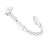 Fasgear Cavo di prolunga per GPU, 90 gradi, 12 VHPWR (12 V-2 x 6), 30 cm, PCIe 5.0/5.1 16 pin (12+4) maschio a femmina, 600 W ATX 3.1/3.0, cavo adattatore angolare per RTX 5070Ti/5080/5090/4070Ti/4080