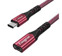 Fasgear Cavo di prolunga USB 10 Gbps USB 3.1 Gen 2 Tipo C da maschio a femmina Supporto per cavo Uscita video 4K Compatibile per porta Thunderbolt 3, Mac-Book Pro, Dell XPS, Swit-ch (1m, Rosso)