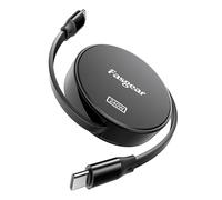 Fasgear Cavo USB C, 240 W PD3.1, cavo di ricarica rapida retrattile, 1 m, 4 livelli di lunghezza preimpostata, cavo di ricarica USB C 2.0, per Mac-Book Pro/i-Phone16/15 Pro Max/i-Pad/Mac-Book/Sam-Sung