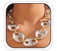 Fashband Collana girocollo grossa in oro cubano con catena alla moda gioielli da donna