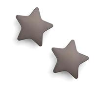 Fasheepfa Confezione da 2 pomelli per cassetti in lega di zinco a forma di stella, per cucina, bagno, guardaroba, cameretta dei bambini (grigio, 70 mm)