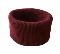 Fasheepfa Scaldacollo in cashmere lavorato a maglia sciarpa invernale in pile spessa antivento sciarpe a collo alto ghetta sciarpa per il freddo, Rosso, Taglia unica