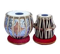 FASHERATI MUSICALS - Set di tamburi da concerto, 4,5 kg, in rame Bayan doppio colore, Sheesham Dayan Tuneable Tabla Set Percussioni Strumento Musicale con Borsa per il trasporto e Cuscino