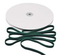 FASHEWELRY Nastro di velluto double face da 18,4 m, 0,9 cm, colore verde scuro, per confezioni regalo, fiocco, Natale, matrimoni, decorazioni per feste