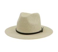 FASHIIROW Cappello di Paglia Simpaggio Sumpa Panama Panama Hat Unisex Brim Fedora Hacchi Fedora Bacchi Sagche Paglia della Scarica-Beige-M