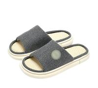 FASHIIROW Ciabatte Pantofole Di Lino Di Cotone Donne Donne Camera Da Letto Interni Scegli Comodi Per Uomini Scarpe Da Casa Non Slitta-N-77-36-37