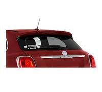 Fashio Graphic Adesivo Sticker Bimbo Bimba a Bordo Cuori Cuoricini Prespaziato Personalizzabile (Argento Met.)
