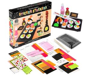 Fashion Angels - Sticker Stackers Set Sushi, Adesivi in Schiuma per creare in