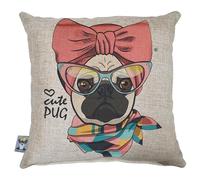 FASHION ANIMALS 2 Federe Cuscini 45x45, Cuscini per Esterno Giardino con Chiusura a Cerniera, Copri Cuscini Decorativi per Divano, Letto, Sedie da Interno ed Esterno, Fodera Cuscino (L'ARISTOCRATICA)