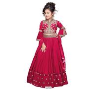 FASHION BAZAR 365 Sentis 13702 - Tessuto indiano in georgette, per lavoro e feste, colore: Rosa 1, 34