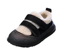 Fashion Big Kids Winter Water Proof Flat Keep Warm Snow Boots Comfort Shoes Donna Pumps 39, Nero , 25 EU