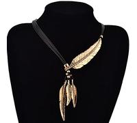 Fashion Bohémien Women Girl Feather Antique Vintage Time Neckace Catena Gioielli a Sospensione Presenti