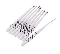 Fashion BookZebra Stripes Pull Pen Nail Art Design Polonia Brush Painting Pen Set