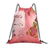 Fashion Borsa Coulisse Loves Day Little Bears Zaino da Viaggio con Coulisse Sacca Ginnastica per Adulto Piscina Viaggi 36X42cm