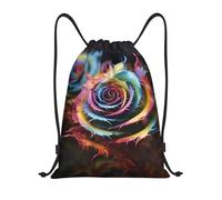 Fashion Borsa Sportiva da Palestra Rainbow Flower Zaino Palestras Unisex Sacca Sportiva per Piscina Uomo Sport 36X42cm