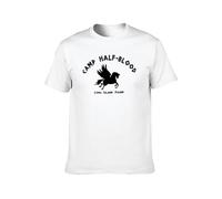 Fashion Camp Half Blood Mens Short Sleeve White S