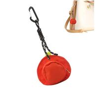 Fashion Coin Pouch, Hat Shaped Wallet, Zippered Pouch, Pendant Backpack Charm, Earphone Storage Bag, Compact Pocket Size, Stylish Gift for Travel, Everyday Use, Functional, Arancione rosso.,