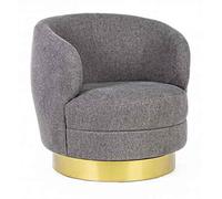 Fashion Commerce Poltrona Girevole Gisella, Grigio