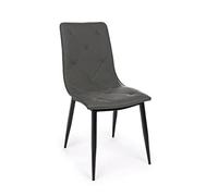 Fashion Commerce Set di 4 Sedie Victor Grigio