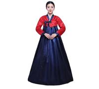 Fashion coreana Antichi costumi Donne Hanbok vestito tradizionale Abbigliamento for esibizioni del palazzo asiatico (Color : Color9, Size : XL)