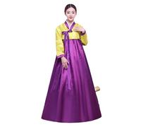 Fashion coreana Antichi costumi Donne Hanbok vestito tradizionale Abbigliamento for esibizioni del palazzo asiatico (Color : Color10, Size : S)