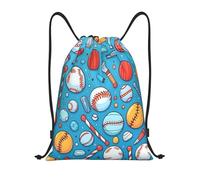 Fashion Coulisse Tasche Cartoon Baseball Basketball Sacca Zaino Sportivo Unisex Sacca Ginnastica per Viaggi Festival Yoga 36X42cm