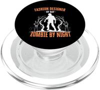 Fashion Designer by Day Zombie by Night Divertente Halloween PopSockets PopGrip per MagSafe