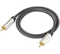 Fashion designHigh -Fidelity Digital RCA a RCA maschio coassiale cavo audio coassiale TV subwoofer cavo coassiale placcato cavo audio coassiale nero, 0,5 m