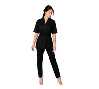 FASHION DIVISA IALSPCN KIMONO DONNA PER ESTETISTA E PARRUCCHIERE (nero, XXL)
