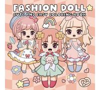 Fashion Doll: CUTE AND EASY COLORING BOOK