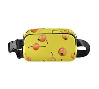 Fashion Fanny Marsupio Bellezza Fico d'India Frutta Bianca Uomini Donne Mini Sling Chest Bag con Tracolla Regolabile Borse Sportive per Viaggi Shopping Corsa, 08, 1 Size