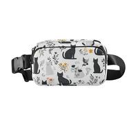 Fashion Fanny Marsupio Bellezza Fico d'India Frutta Bianca Uomini Donne Mini Sling Chest Bag con Tracolla Regolabile Borse Sportive per Viaggi Shopping Corsa, 05, 1 Size