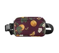 Fashion Fanny Marsupio Bellezza Fico d'India Frutta Bianca Uomini Donne Mini Sling Chest Bag con Tracolla Regolabile Borse Sportive per Viaggi Shopping Corsa, 03, 1 Size