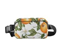 Fashion Fanny Marsupio Bellezza Fico d'India Frutta Bianca Uomini Donne Mini Sling Chest Bag con Tracolla Regolabile Borse Sportive per Viaggi Shopping Corsa, 15, 1 Size
