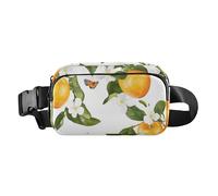 Fashion Fanny Marsupio Bellezza Fico d'India Frutta Bianca Uomini Donne Mini Sling Chest Bag con Tracolla Regolabile Borse Sportive per Viaggi Shopping Corsa, 12, 1 Size