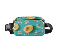 Fashion Fanny Marsupio Bellezza Fico d'India Frutta Bianca Uomini Donne Mini Sling Chest Bag con Tracolla Regolabile Borse Sportive per Viaggi Shopping Corsa, 09, 1 Size